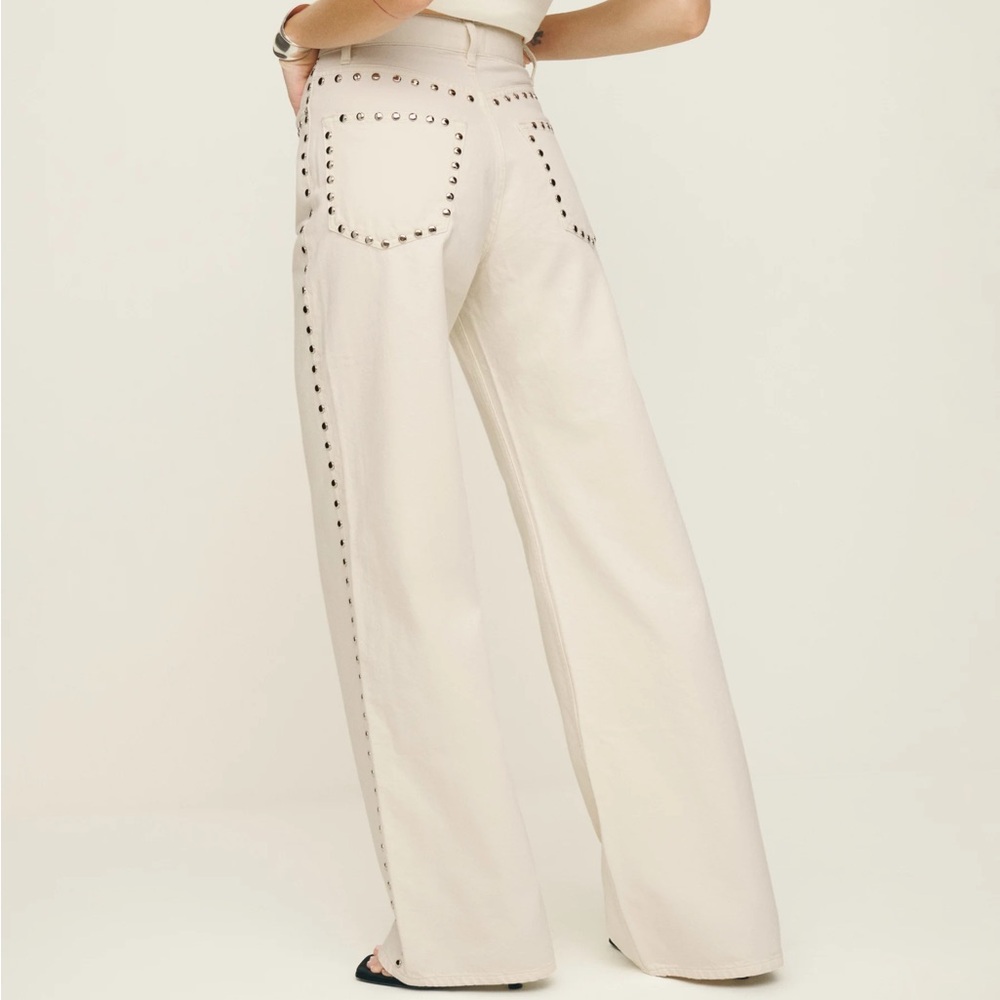 Reformation studded Cary high rise jeans